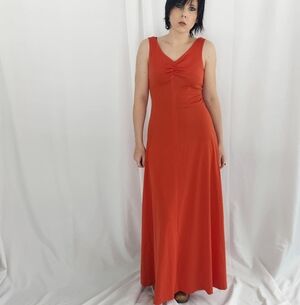 70s Orange Gown‎
